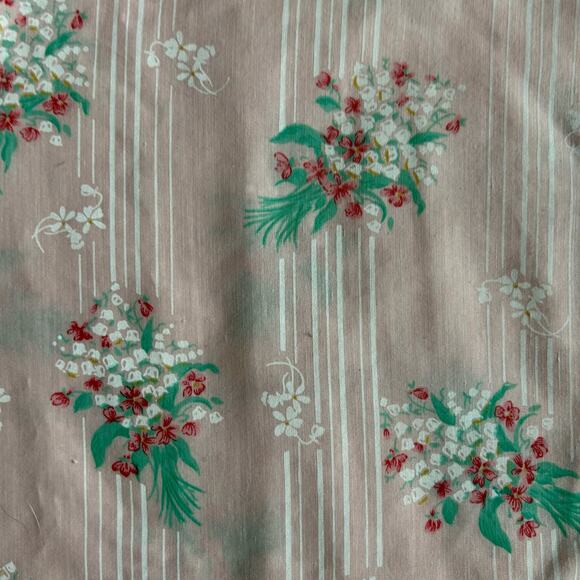 Vintage Ballet New York Pink Floral Nightgown Lace Yoke Short Sleeve Cottagecore - Picture 14 of 14